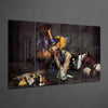 Woman Clown 4 Pieces Mega Glass Wall Art (59"x36") by Insigneart USA
