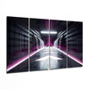 Hallway 4 Pieces Mega Glass Wall Art (59"x36") by Insigneart USA