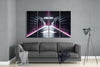Hallway 4 Pieces Mega Glass Wall Art (59"x36") by Insigneart USA