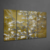 Sakura 4 Pieces Mega Glass Wall Art (59"x36") by Insigneart USA