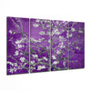 Sakura 4 Pieces Mega Glass Wall Art (59"x36") by Insigneart USA
