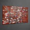 Sakura 4 Pieces Mega Glass Wall Art (59"x36") by Insigneart USA