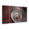 Spiral Stairs 4 Pieces Mega Glass Wall Art (59"x36") by Insigneart USA