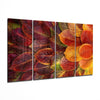 Autumn Leaves 4 Pieces Mega Glass Wall Art (59"x36") by Insigneart USA