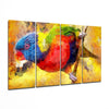 Parrot 4 Pieces Mega Glass Wall Art (59"x36") by Insigneart USA
