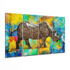 Rhino 4 Pieces Mega Glass Wall Art (59"x36") by Insigneart USA