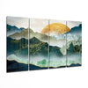 Japanese Sunset 4 Pieces Mega Glass Wall Art (59"x36") by Insigneart USA