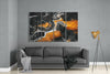 Marble Lava 4 Pieces Mega Glass Wall Art (59"x36") by Insigneart USA