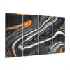 Marble Lava 4 Pieces Mega Glass Wall Art (59"x36") by Insigneart USA