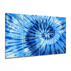 Blue Spiral 4 Pieces Mega Glass Wall Art (59"x36") by Insigneart USA