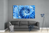 Blue Spiral 4 Pieces Mega Glass Wall Art (59"x36") by Insigneart USA