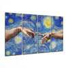 The Creation 4 Pieces Mega Glass Wall Art (59"x36") by Insigneart USA