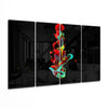 Color Mix 4 Pieces Mega Glass Wall Art (59"x36") by Insigneart USA