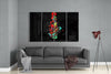 Color Mix 4 Pieces Mega Glass Wall Art (59"x36") by Insigneart USA