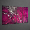 Marble 4 Pieces Mega Glass Wall Art (59"x36") by Insigneart USA