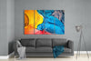 Dance of Colors 4 Pieces Mega Glass Wall Art (59"x36") by Insigneart USA