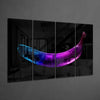 A Banana 4 Pieces Mega Glass Wall Art (59"x36") by Insigneart USA