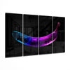 A Banana 4 Pieces Mega Glass Wall Art (59"x36") by Insigneart USA