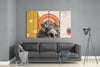 Thoughts of the Statue 4 Pieces Mega Glass Wall Art (59"x36") by Insigneart USA