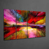 Colorful Clouds 4 Pieces Mega Glass Wall Art (59"x36") by Insigneart USA