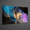 Collision 4 Pieces Mega Glass Wall Art (59"x36") by Insigneart USA