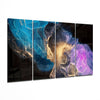 Collision 4 Pieces Mega Glass Wall Art (59"x36") by Insigneart USA