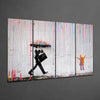 Banksy 4 Pieces Mega Glass Wall Art (59"x36") by Insigneart USA