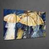 Umbrellas 4 Pieces Mega Glass Wall Art (59"x36") by Insigneart USA