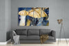 Umbrellas 4 Pieces Mega Glass Wall Art (59"x36") by Insigneart USA
