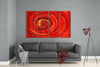 Red Vortex 4 Pieces Mega Glass Wall Art (59"x36") by Insigneart USA