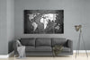 World Map 4 Pieces Mega Glass Wall Art (59"x36") by Insigneart USA