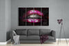 Lips 4 Pieces Mega Glass Wall Art (59"x36") by Insigneart USA