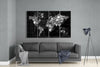 World Map 4 Pieces Mega Glass Wall Art (59"x36") by Insigneart USA