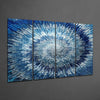 Blue Spiral 4 Pieces Mega Glass Wall Art (59"x36") by Insigneart USA