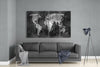 World Map 4 Pieces Mega Glass Wall Art (59"x36") by Insigneart USA