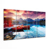 Sunset 4 Pieces Mega Glass Wall Art (59"x36") by Insigneart USA
