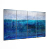 Blue Horizon 4 Pieces Mega Glass Wall Art (59"x36") by Insigneart USA