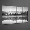 Foggy View 4 Pieces Mega Glass Wall Art (59"x36") by Insigneart USA