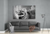 Dancing with Smoke 4 Pieces Mega Glass Wall Art (59"x36") by Insigneart USA