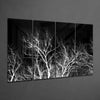 Night Trees 4 Pieces Mega Glass Wall Art (59"x36") by Insigneart USA