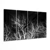 Night Trees 4 Pieces Mega Glass Wall Art (59"x36") by Insigneart USA