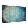 Turquoise 4 Pieces Mega Glass Wall Art (59"x36") by Insigneart USA