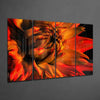Gerbera Daisy 4 Pieces Mega Glass Wall Art (59"x36") by Insigneart USA