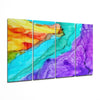 Colorful Steam 4 Pieces Mega Glass Wall Art (59"x36") by Insigneart USA