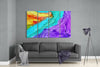 Colorful Steam 4 Pieces Mega Glass Wall Art (59"x36") by Insigneart USA