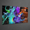 Mixing the Colors 4 Pieces Mega Glass Wall Art (59"x36") by Insigneart USA
