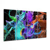 Mixing the Colors 4 Pieces Mega Glass Wall Art (59"x36") by Insigneart USA