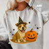 Halloween Witchy Dogs Shirt or Sweatshirt – Cute Unisex Fall Graphic Tee, Relaxed Fit - Part1 by Dog Mom Hat