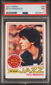 Graded 1977 Topps Pistol Pete Maravich #20 Basketball Card PSA 7 Near Mint