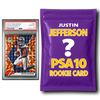 Justin Jefferson PSA 10 Graded Football Rookie Card Mystery Pack by Hall of Fame Sports Memorabilia